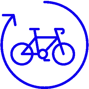 Fahrrad Kreispfeil